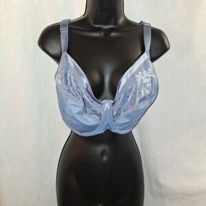 Fantasie Blue Floral Lace Bra with Underwire Support